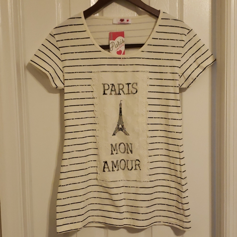 Paris Mon Amour fitted tee